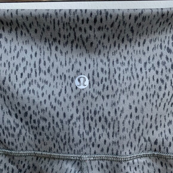 Lululemon Dottie Dash Wunder Under Legging Roll Down Fold Over 8-10 Full Length - Picture 9 of 12